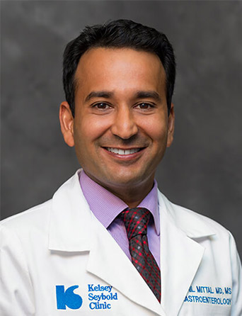 Portrait of Sahil Mittal, MD, MS, Gastroenterology specialist at Kelsey-Seybold Clinic.