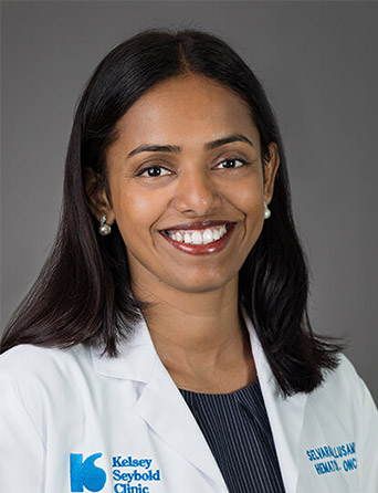 Portrait of Selvarani Nallusamy, MD, Hematology/Oncology specialist at Kelsey-Seybold Clinic.