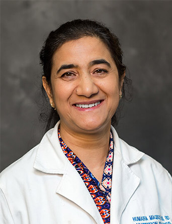 Portrait of Humaira Maqbool, MS, RD, LD, Dietitian and Nutrition Services specialist at Kelsey-Seybold Clinic.