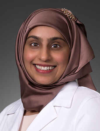 Portrait of Aisha Khan, MD, FAAP, Pediatrics specialist at Kelsey-Seybold Clinic.