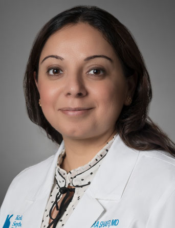 Portrait of Sumaira Shafi, MD, Hematology/Oncology specialist at Kelsey-Seybold Clinic.