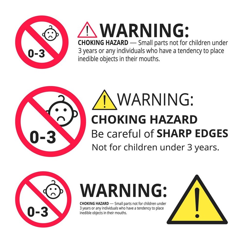 Choking hazard sign