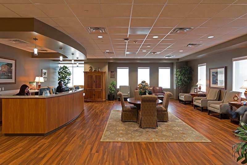 Interior shot of the Mavis and Mary Suite at Kelsey-Seybold's Berthselsen Main Campus.