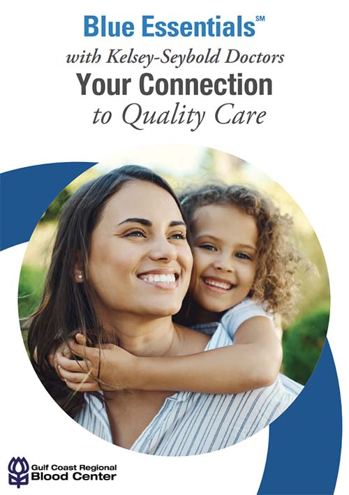 Thumbnail of a document titled 'Blue Essentials with Kelsey-Seybold Doctors: Your connection to quality care.'