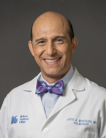 Portrait of Justo Montalvo, MD, Pulmonary Medicine and Sleep Medicine specialist at Kelsey-Seybold Clinic.
