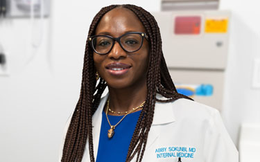 Abby Sokunbi, MD, Internal Medicine, Pediatrics, and Primary Care specialist at Kelsey-Seybold Clinic.