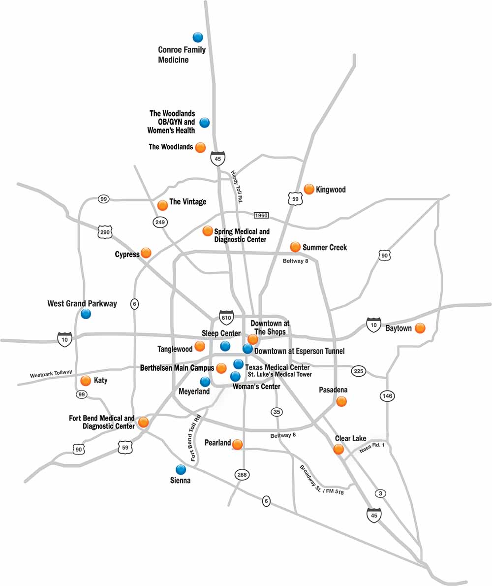 Map of travel center clinic locations