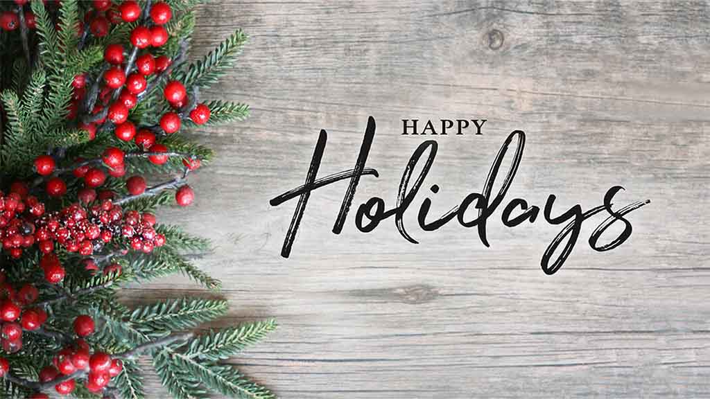 2021 holiday hours and closures card