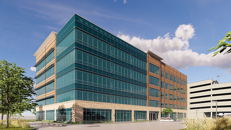 Exterior shot of Kelsey-Seybold's Memorial Villages Campus.