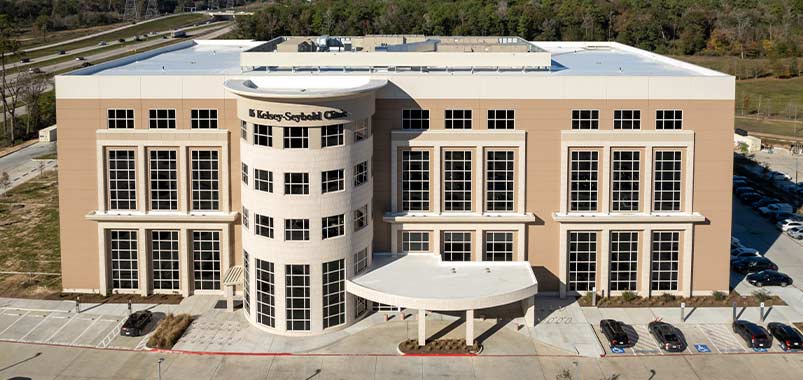 Exterior shot of Kelsey-Seybold's Springwoods Village Campus. Exterior shot of Kelsey-Seybold's Springwoods Village Campus.