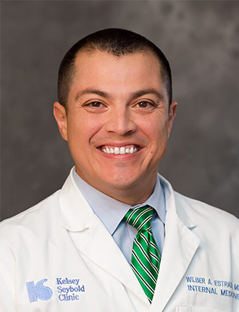 Portrait of Wilber Estrada, MD, Internal Medicine specialist at Kelsey-Seybold Clinic.