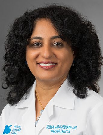 Headshot of Suma Manjunath, pediatrician at Kelsey-Seybold Clinic.
