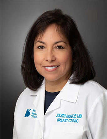 Portrait of Judith Munoz, MD, Breast Diagnostic Center specialist at Kelsey-Seybold Clinic.
