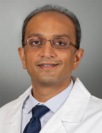 Headshot of Tejash Patel, MD, hematologist oncologist at Kelsey-Seybold Clinic.