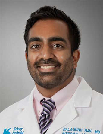 Portrait of Balaguru Ravi, MD, Orthopedics - Sports Medicine, Internal Medicine specialist at Kelsey-Seybold Clinic.