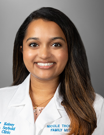 Portrait of Nicole Thomas, DO, Family Medicine specialist at Kelsey-Seybold Clinic.