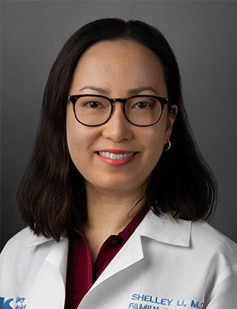 Portrait of Shelley Li, MD, Family Medicine specialist at Kelsey-Seybold Clinic.