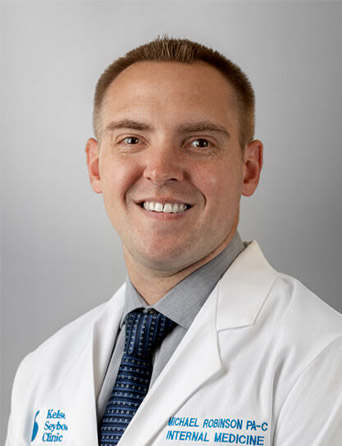 Portrait of Michael Robinson, PA-C, MPAS, Internal Medicine specialist at Kelsey-Seybold Clinic.