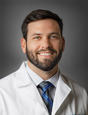 Portrait of Zachary Lernor, MSN, APRN, AGACNP, Critical Care and Pulmonary Medicine specialist at Kelsey-Seybold Clinic.