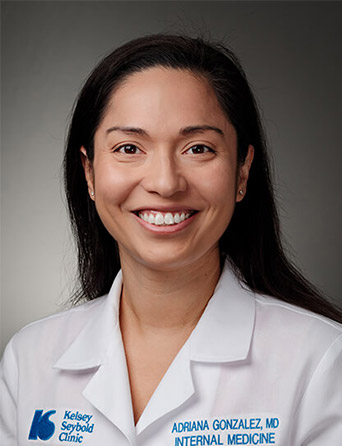 Portrait of Adriana Gonzalez, MD, Internal Medicine specialist at Kelsey-Seybold Clinic.