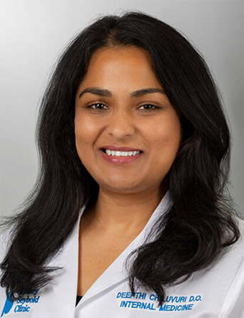 Portrait of Deepthi Chiluvuri, DO, Internal Medicine specialist at Kelsey-Seybold Clinic.