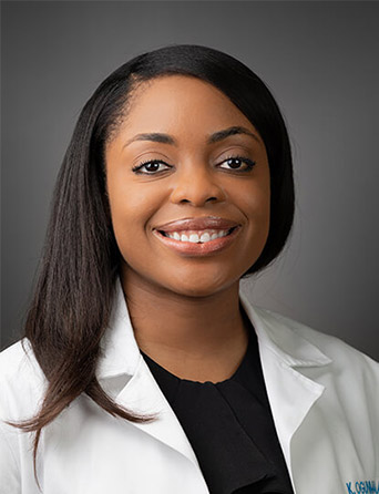 Portrait of Kenne Ogunmakin, MD, Cosmetic Dermatology and Dermatology specialist at Kelsey-Seybold Clinic.