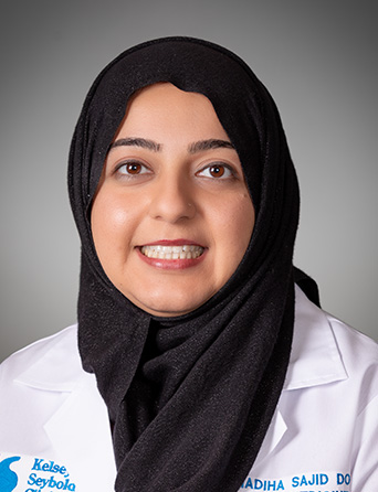 Portrait of Madiha Sajid, DO, Family Medicine specialist at Kelsey-Seybold Clinic.