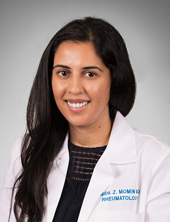 Portrait of Nida Momin, MD, Rheumatology specialist at Kelsey-Seybold Clinic.