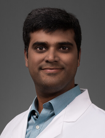 Portrait of Santosh Yatam Ganesh, MD, MPH, FACP, Hospitalist specialist at Kelsey-Seybold Clinic.