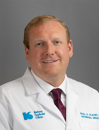 Portrait of Paul O'Leary, MD, MS, Internal Medicine specialist at Kelsey-Seybold Clinic.