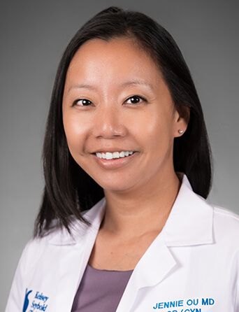 Portrait of Jennie Ou, MD, OB/GYN specialist at Kelsey-Seybold Clinic.