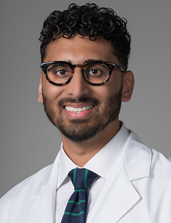 Headshot of Hassan Rizvi, DO, orthopedics and sports medicine specialist at Kelsey-Seybold Clinic.