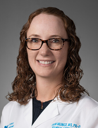 Portrait of Erin Munoz, MS, PA-C, Family Medicine and Primary Care specialist at Kelsey-Seybold Clinic.