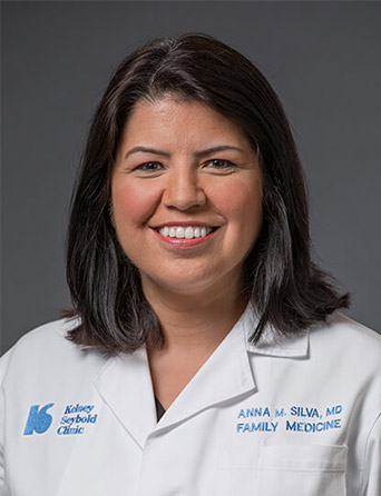 Headshot of Anna Silva, MD, Family Medicine specialist at Kelsey-Seybold Clinic.