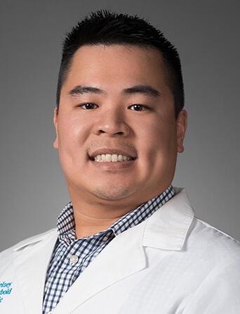 Portrait of Ryan Giang, DO, CAQSM, Orthopedics, Sports Medicine specialist at Kelsey-Seybold Clinic.