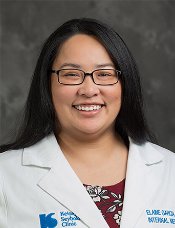 Portrait of Elaine Garcia, PA-C, Internal Medicine specialist at Kelsey-Seybold Clinic.