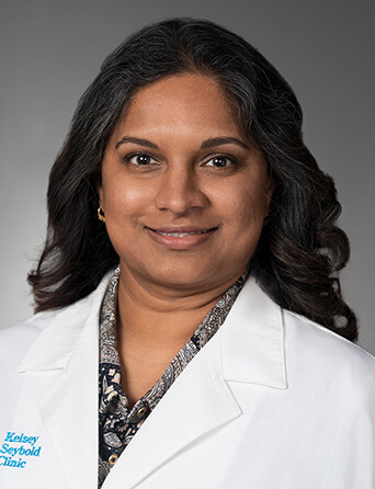 Portrait of Sheeja Tharappel, APRN, FNP-C, Family Medicine, Primary Care specialist at Kelsey-Seybold Clinic.