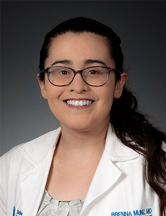 Portrait of Brenna Muniz, MD, Internal Medicine specialist at Kelsey-Seybold Clinic.