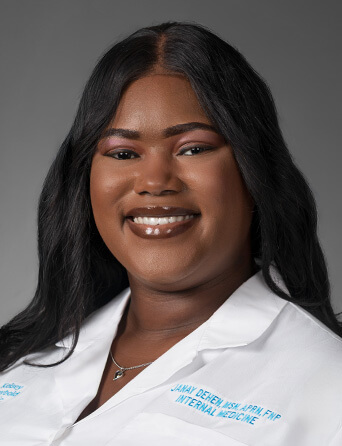 Portrait of Janay Houngbedji, MSN, FNP‑BC, Internal Medicine, Primary Care specialist at Kelsey-Seybold Clinic.