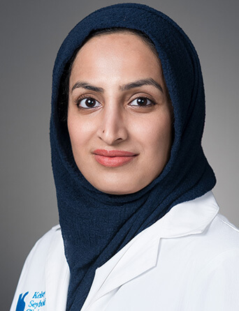 Portrait of Maryam Ahmed, MD, MPH, Internal Medicine, Primary Care specialist at Kelsey-Seybold Clinic.