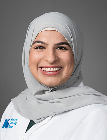 Portrait of Hadia Aziz, DO, OB/GYN specialist at Kelsey-Seybold Clinic.