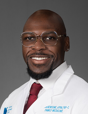 Portrait of La Michael Newsome, NP, Family Medicine and Primary Care specialist at Kelsey-Seybold Clinic.