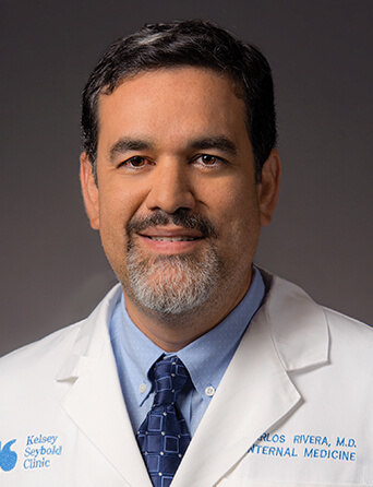 Portrait of Carlos Rivera, MD, Internal Medicine specialist at Kelsey-Seybold Clinic.