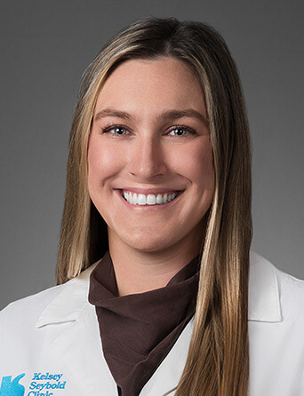 Portrait of Sydney Stockinger, PA, Orthopedics specialist at Kelsey-Seybold Clinic.