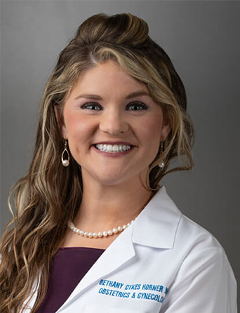 Portrait of Bethany Dykes Horner, MD, FACOG, OB/GYN specialist at Kelsey-Seybold Clinic.