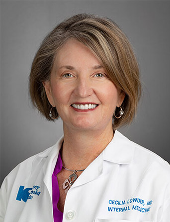 Portrait of Cecilia Lowder, MD, Internal Medicine specialist at Kelsey-Seybold Clinic.