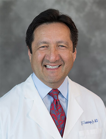 Portrait of Jesus Samaniego, MD, FACOG, Gynecology and OBGYN specialist at Kelsey-Seybold Clinic.