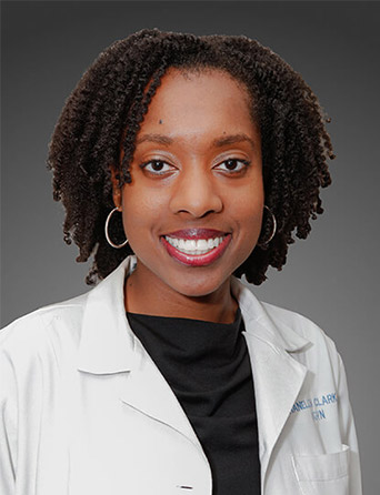 Portrait of Chanelle Clark, MD, FACOG, Gynecology and OBGYN specialist at Kelsey-Seybold Clinic.