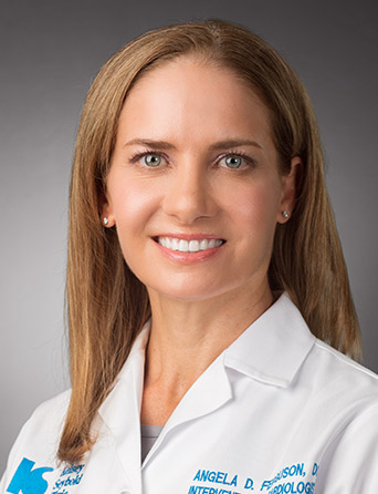 Headshot of Angela Ferguson, DO, FACC, interventional cardiologist at Kelsey-Seybold Clinic.