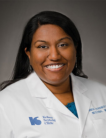 Headshot of Anita Udayamurthy, MD, Internal Medicine specialist at Kelsey-Seybold Clinic.